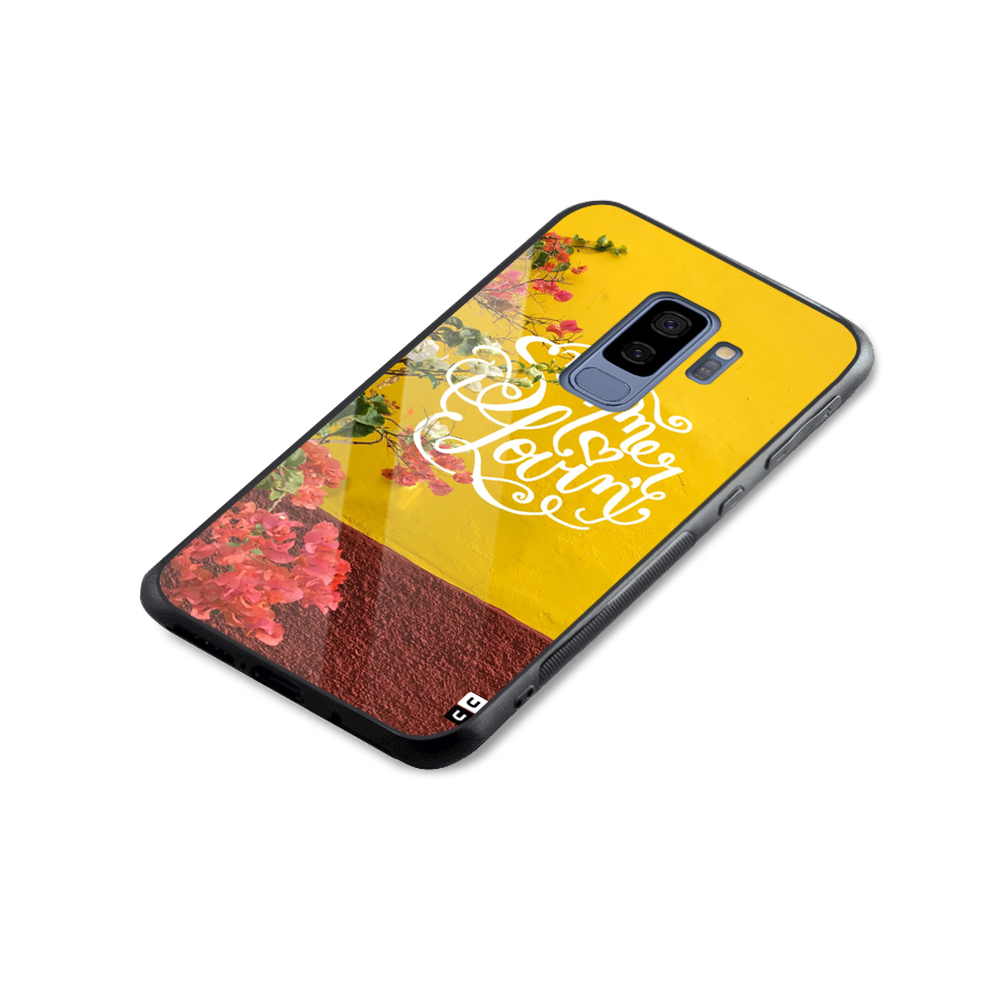 Summer Lovin Glass Back Case for Galaxy S9 Plus