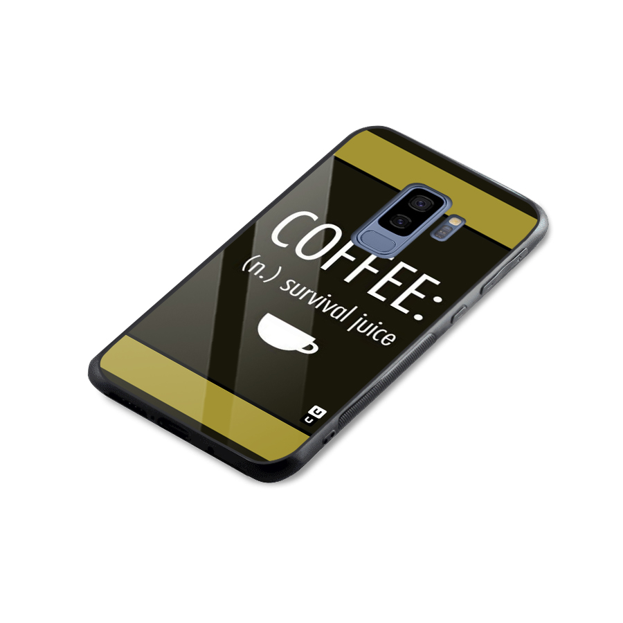 Survival Juice Glass Back Case for Galaxy S9 Plus