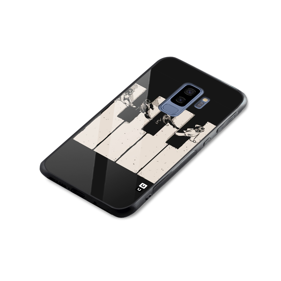 Talk A Walk Glass Back Case for Galaxy S9 Plus