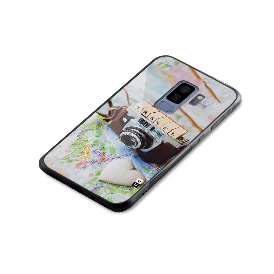 Travel Snapshot Glass Back Case for Galaxy S9 Plus