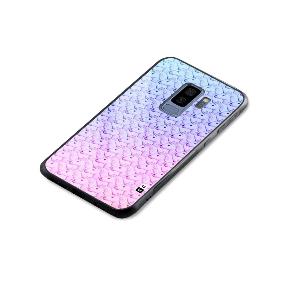 Unicorn Shade Glass Back Case for Galaxy S9 Plus