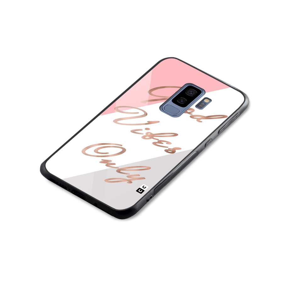 Vibes Classic Stripes Glass Back Case for Galaxy S9 Plus