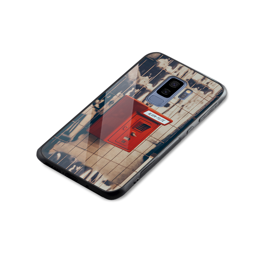 Vintage Alarm Glass Back Case for Galaxy S9 Plus