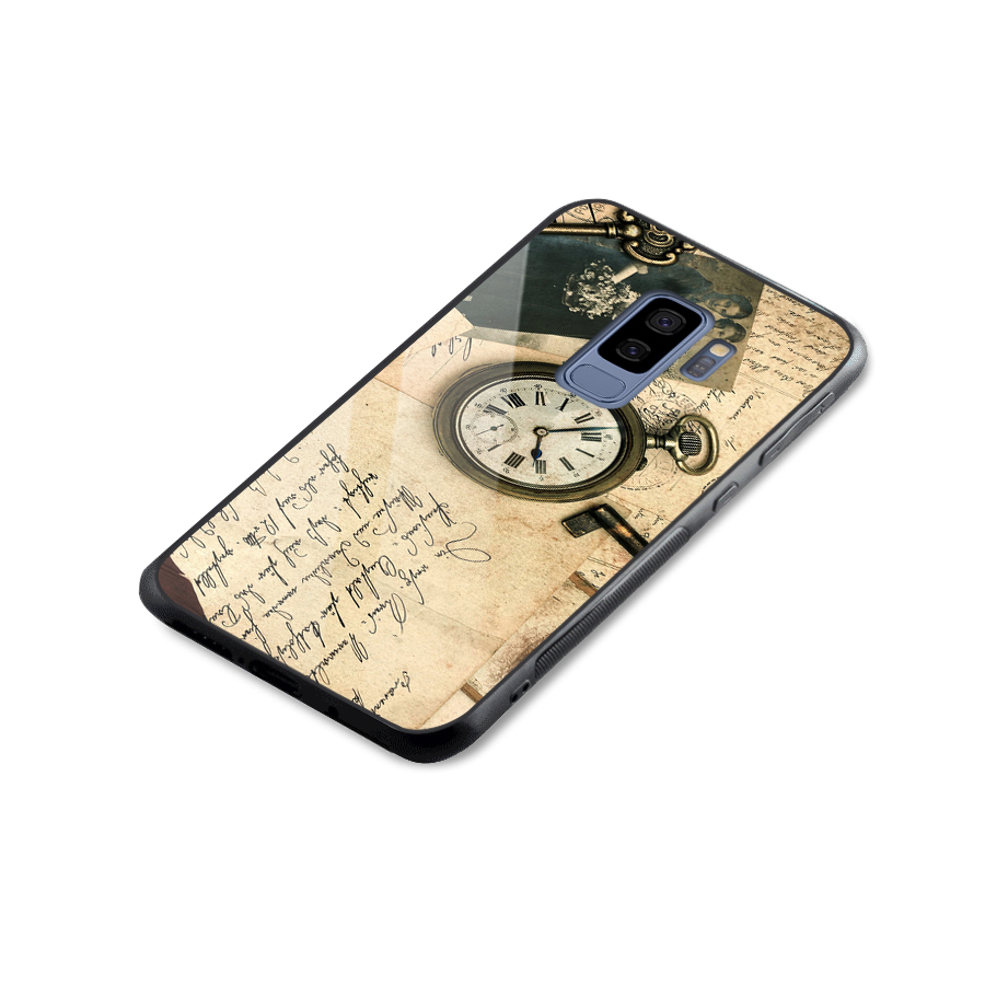 Vintage Post Cards Glass Back Case for Galaxy S9 Plus