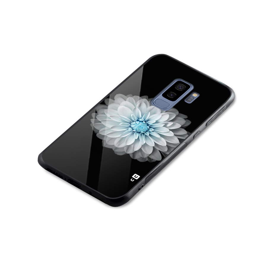 White Bloom Glass Back Case for Galaxy S9 Plus