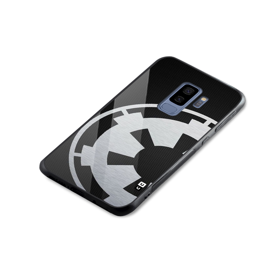 White Wheel Glass Back Case for Galaxy S9 Plus