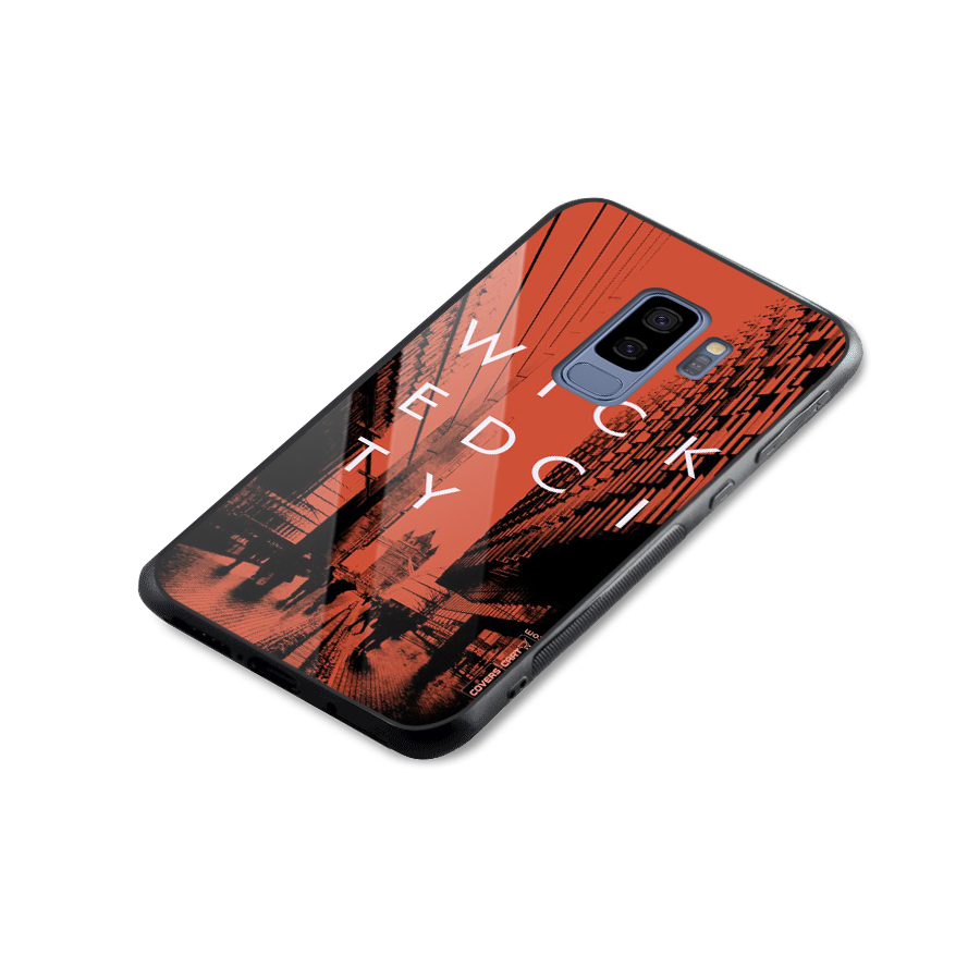 Wicked City Glass Back Case for Galaxy S9 Plus