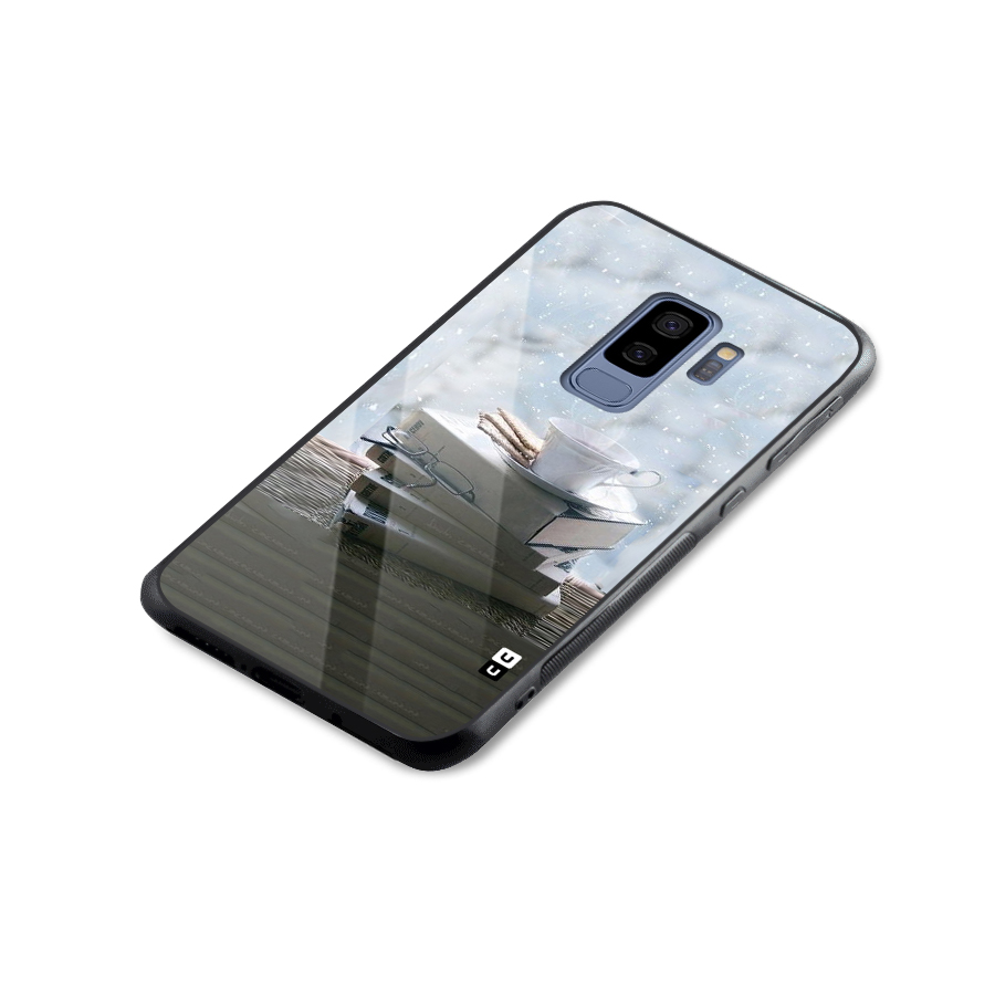 Winter Reads Glass Back Case for Galaxy S9 Plus