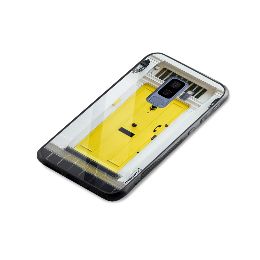 Yellow Door Glass Back Case for Galaxy S9 Plus