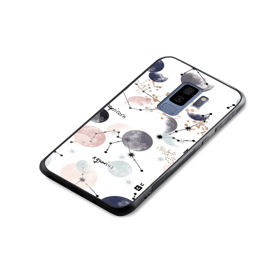 Zodiac Glass Back Case for Galaxy S9 Plus