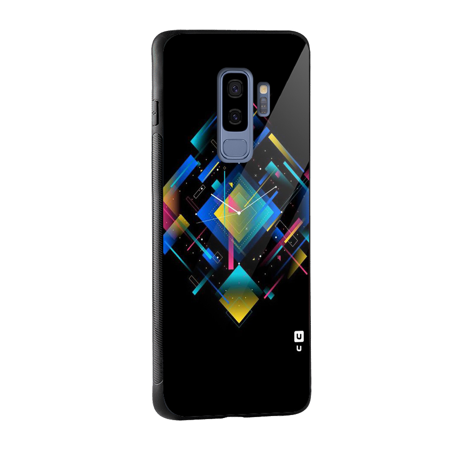 Abstract Clock Glass Back Case for Galaxy S9 Plus