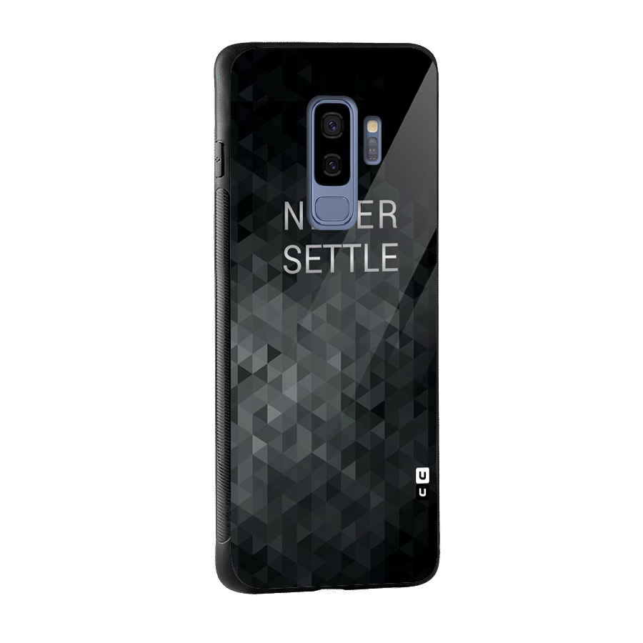 Abstract No Settle Glass Back Case for Galaxy S9 Plus