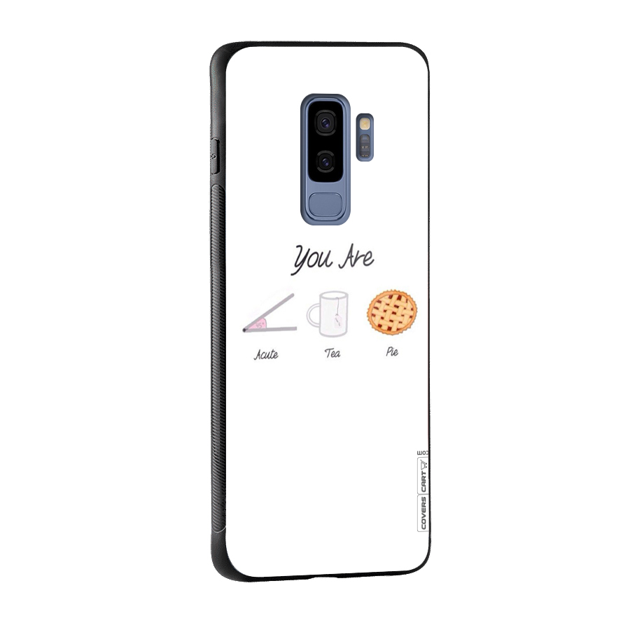 Acute Tea Pie Glass Back Case for Galaxy S9 Plus