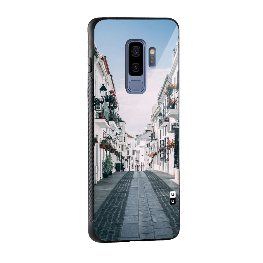 Aesthetic Street Glass Back Case for Galaxy S9 Plus