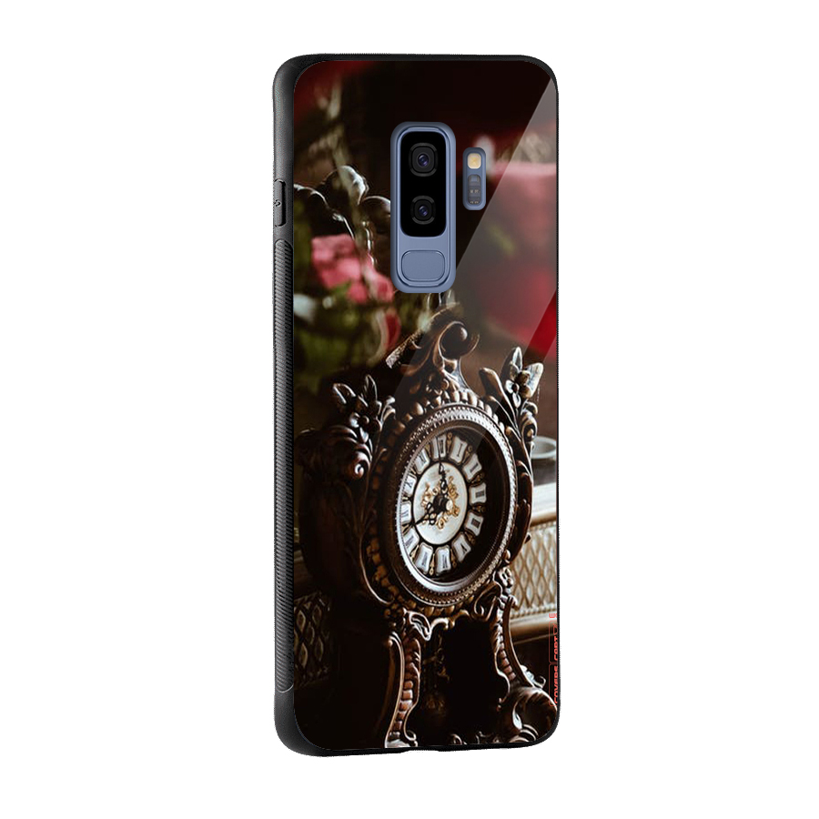 Ancient Clock Glass Back Case for Galaxy S9 Plus