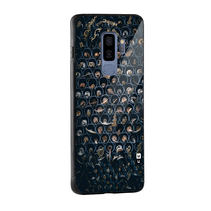 Ancient Wall Circles Glass Back Case for Galaxy S9 Plus