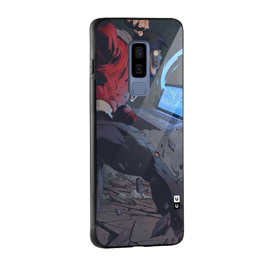 Angry Programmer Glass Back Case for Galaxy S9 Plus