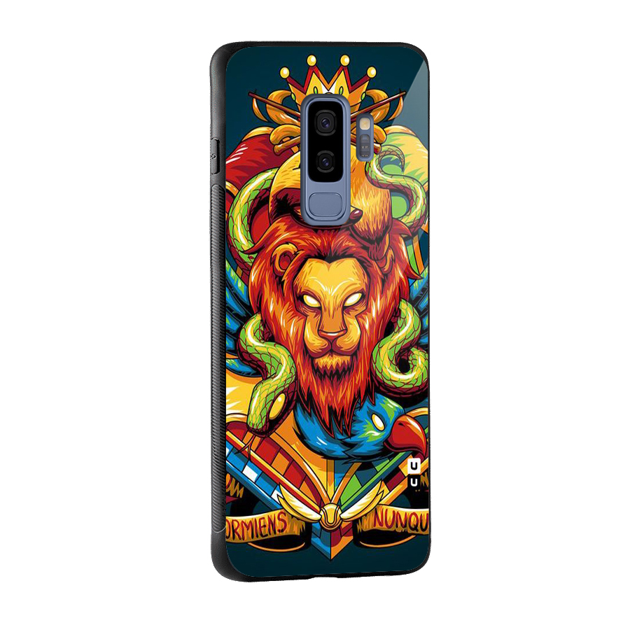 Animal Art Glass Back Case for Galaxy S9 Plus
