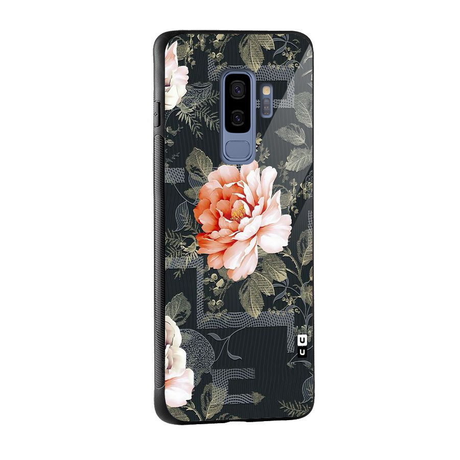Art And Floral Glass Back Case for Galaxy S9 Plus