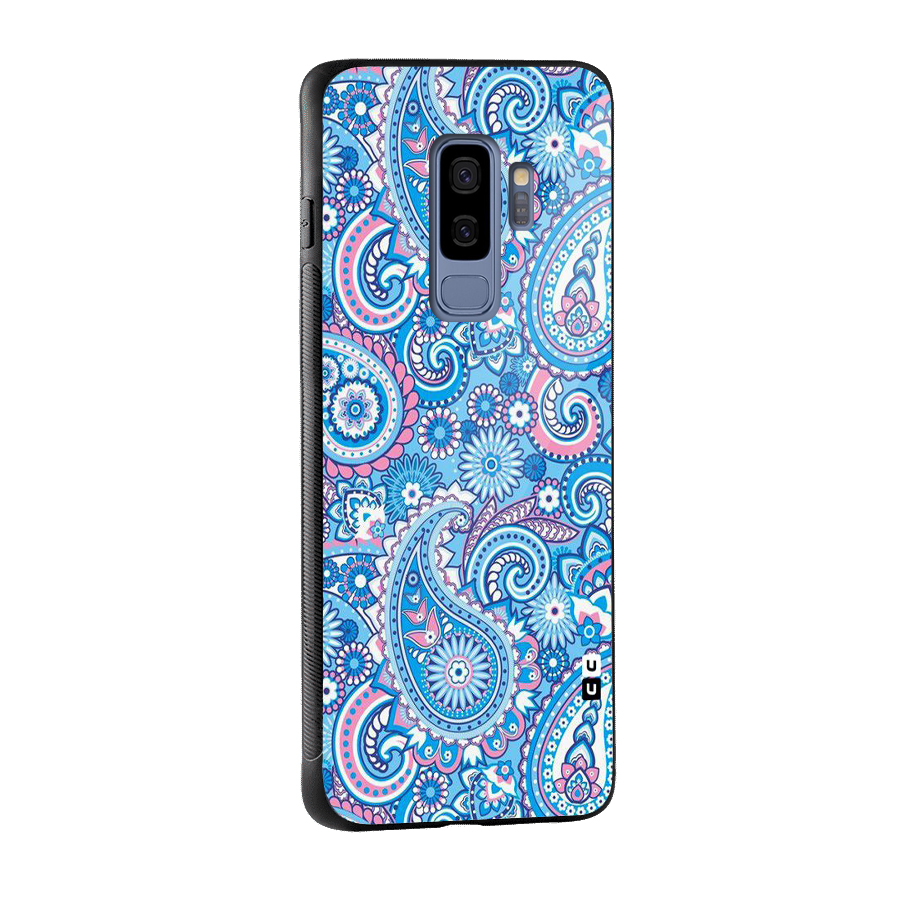 Artistic Blue Art Glass Back Case for Galaxy S9 Plus