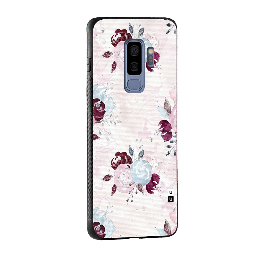 Artsy Florasy Glass Back Case for Galaxy S9 Plus