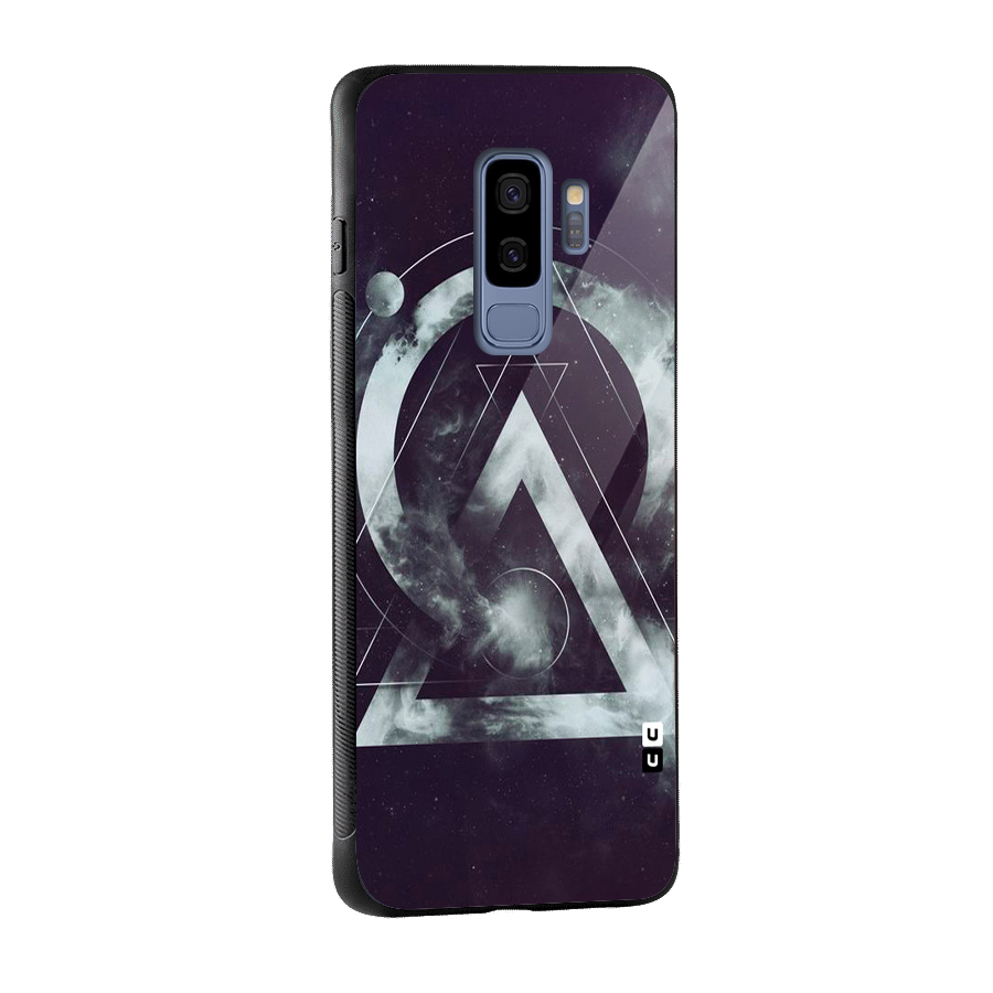 Basic Galaxy Shape Glass Back Case for Galaxy S9 Plus