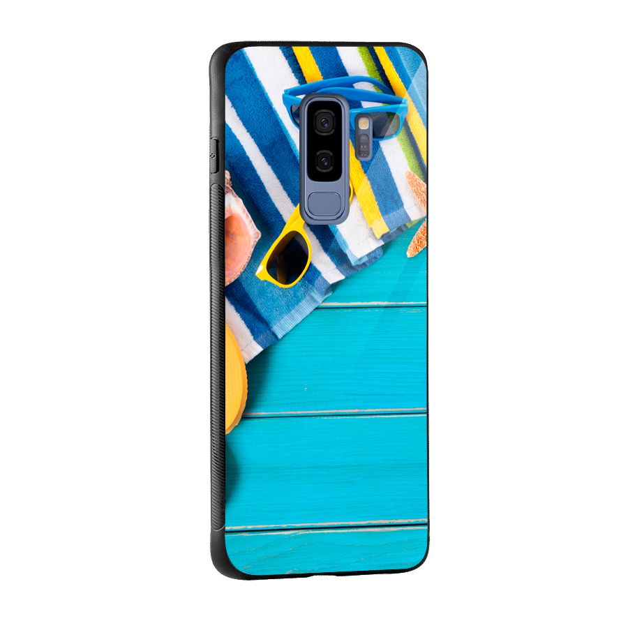 Beach Ready Glass Back Case for Galaxy S9 Plus