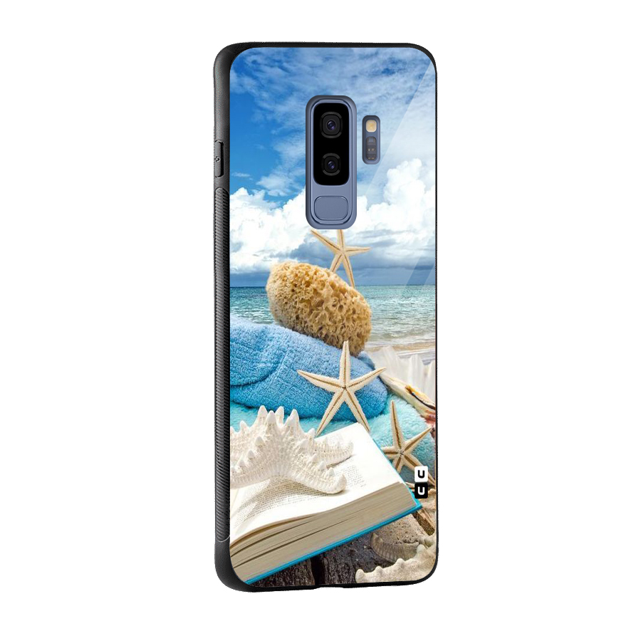 Beach Sky Glass Back Case for Galaxy S9 Plus