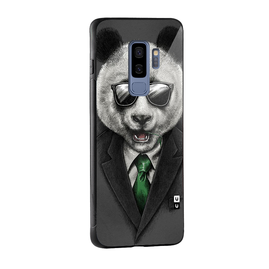 Bear Face Glass Back Case for Galaxy S9 Plus