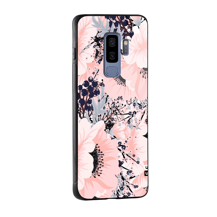 Beautiful Flowers Glass Back Case for Galaxy S9 Plus