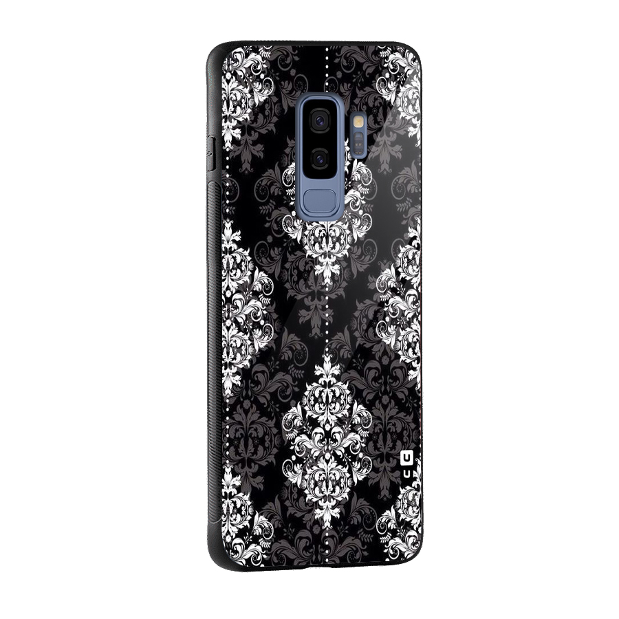 Beautiful Grey Pattern Glass Back Case for Galaxy S9 Plus