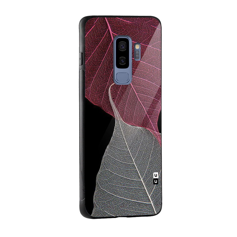 Beauty Leaf Glass Back Case for Galaxy S9 Plus