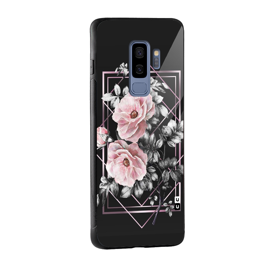 Beguilling Pink Floral Glass Back Case for Galaxy S9 Plus