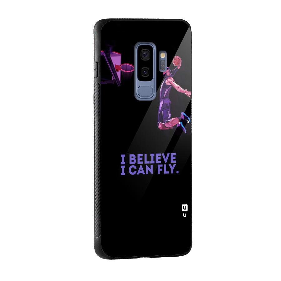 Believe And Fly Glass Back Case for Galaxy S9 Plus