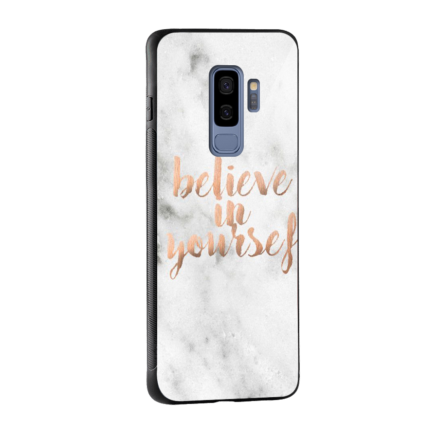 Believe in Yourself Glass Back Case for Galaxy S9 Plus