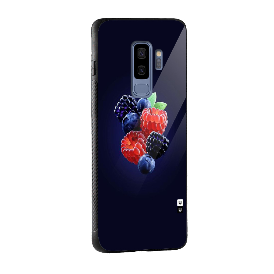 Berry Blast Glass Back Case for Galaxy S9 Plus