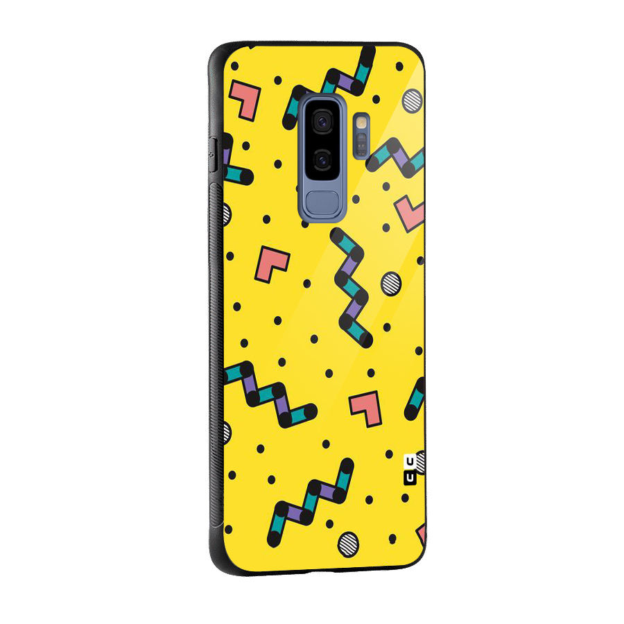 Block Shades Glass Back Case for Galaxy S9 Plus
