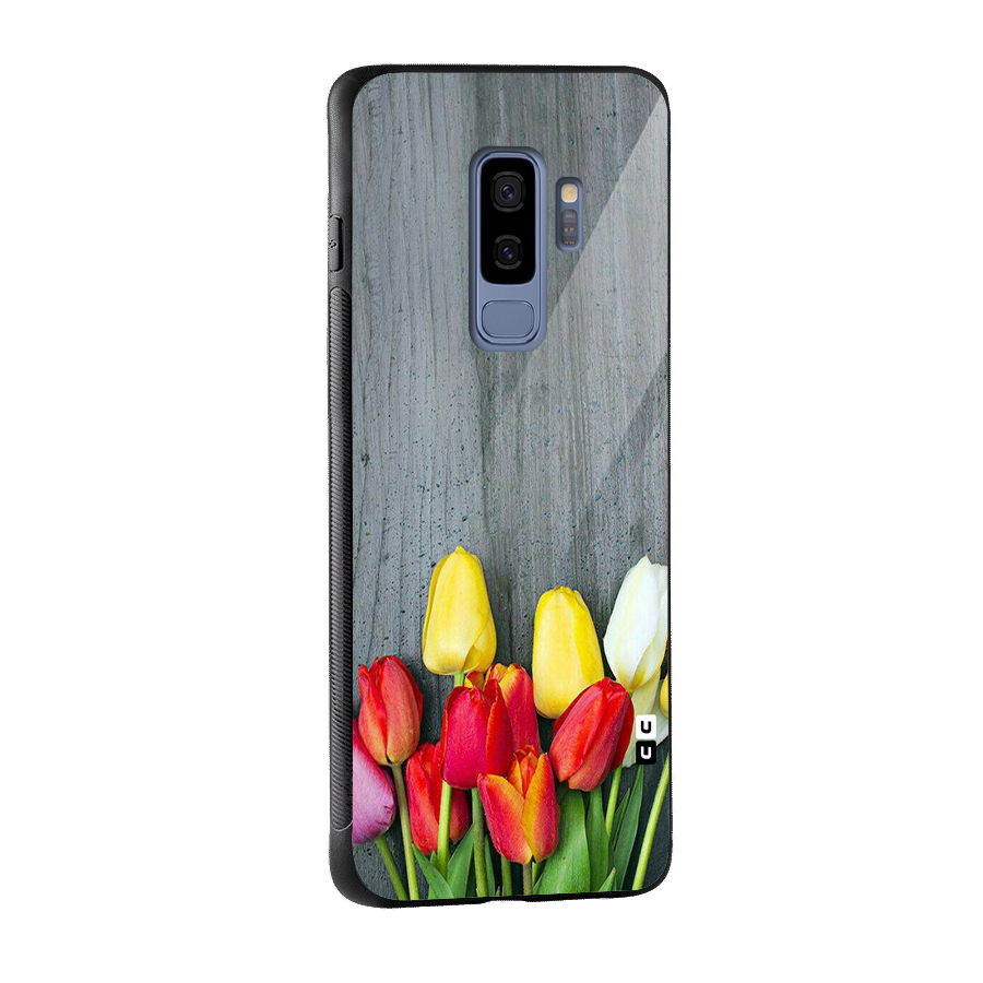 Bloom Grey Glass Back Case for Galaxy S9 Plus