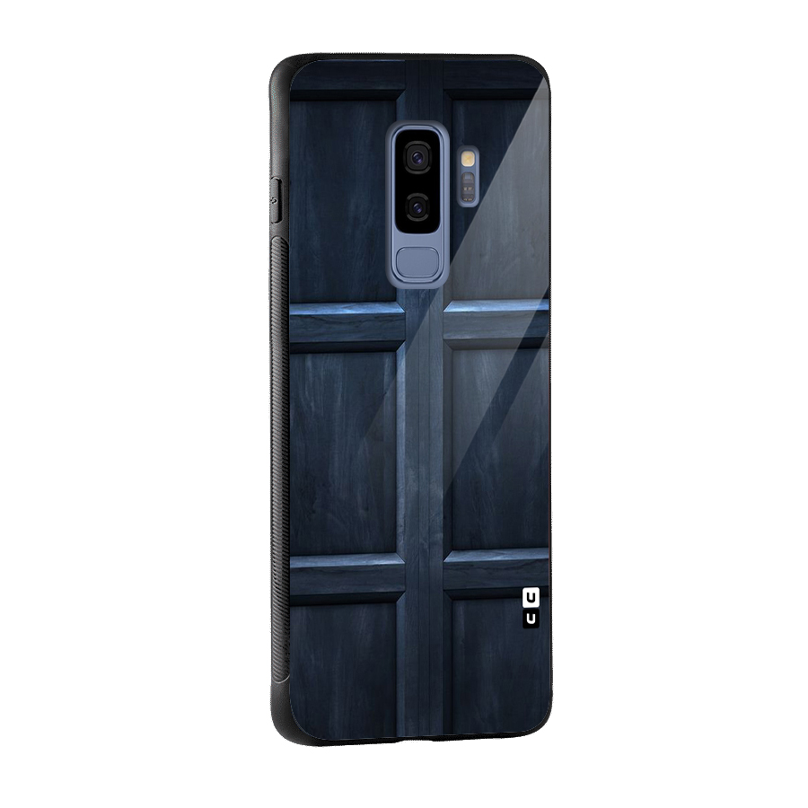 Blue Door Design Glass Back Case for Galaxy S9 Plus