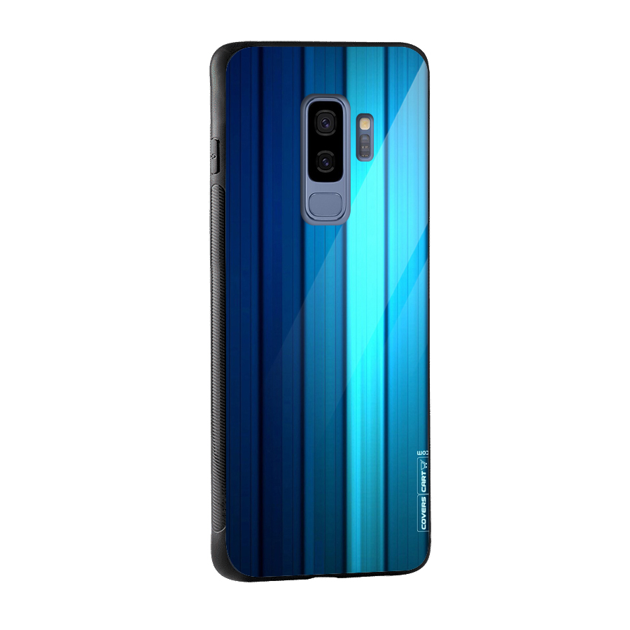 Blue Hues Glass Back Case for Galaxy S9 Plus