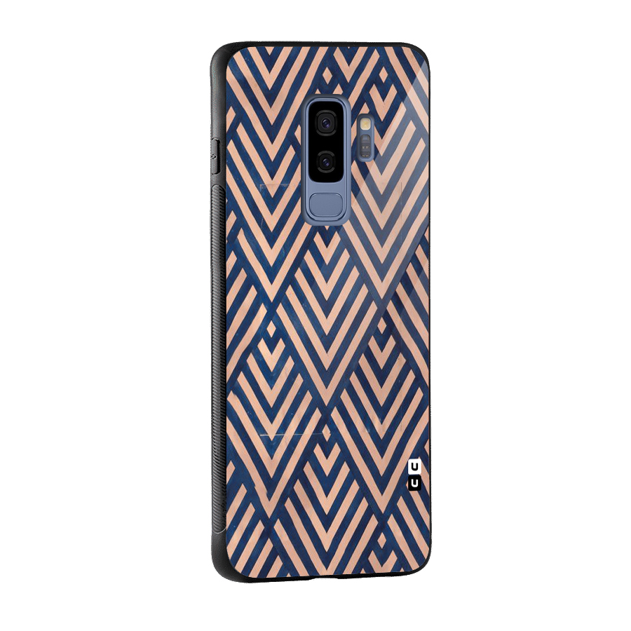 Blue Peach Glass Back Case for Galaxy S9 Plus