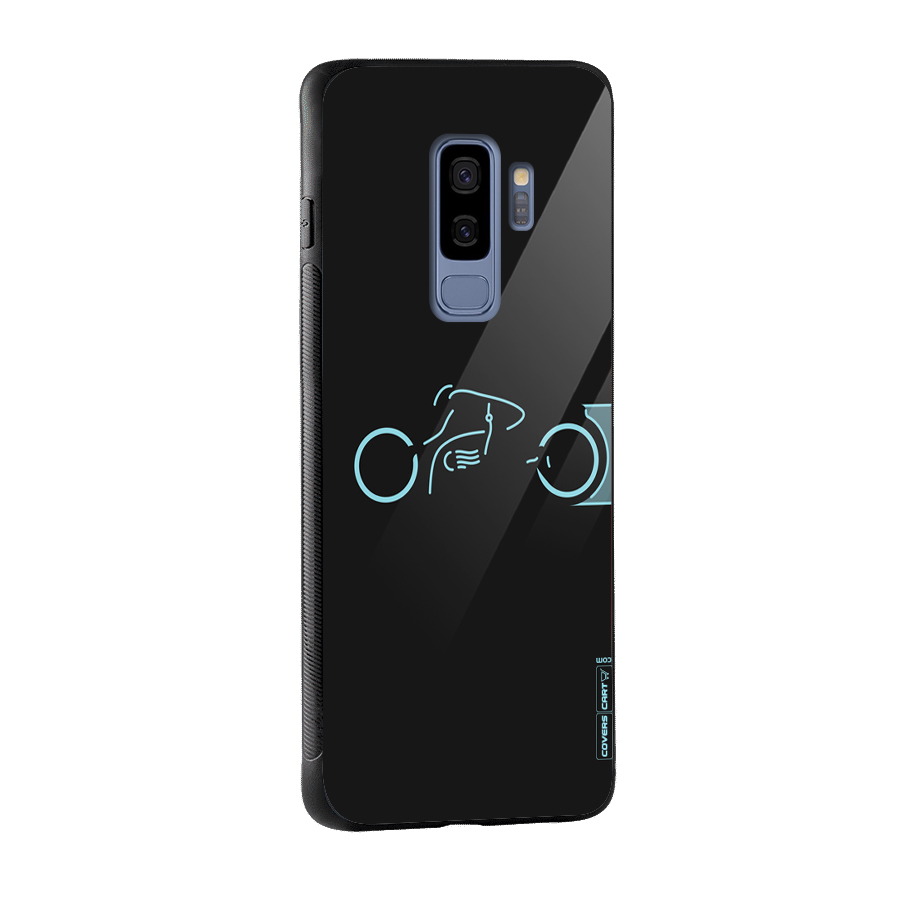 Blue Ride Glass Back Case for Galaxy S9 Plus