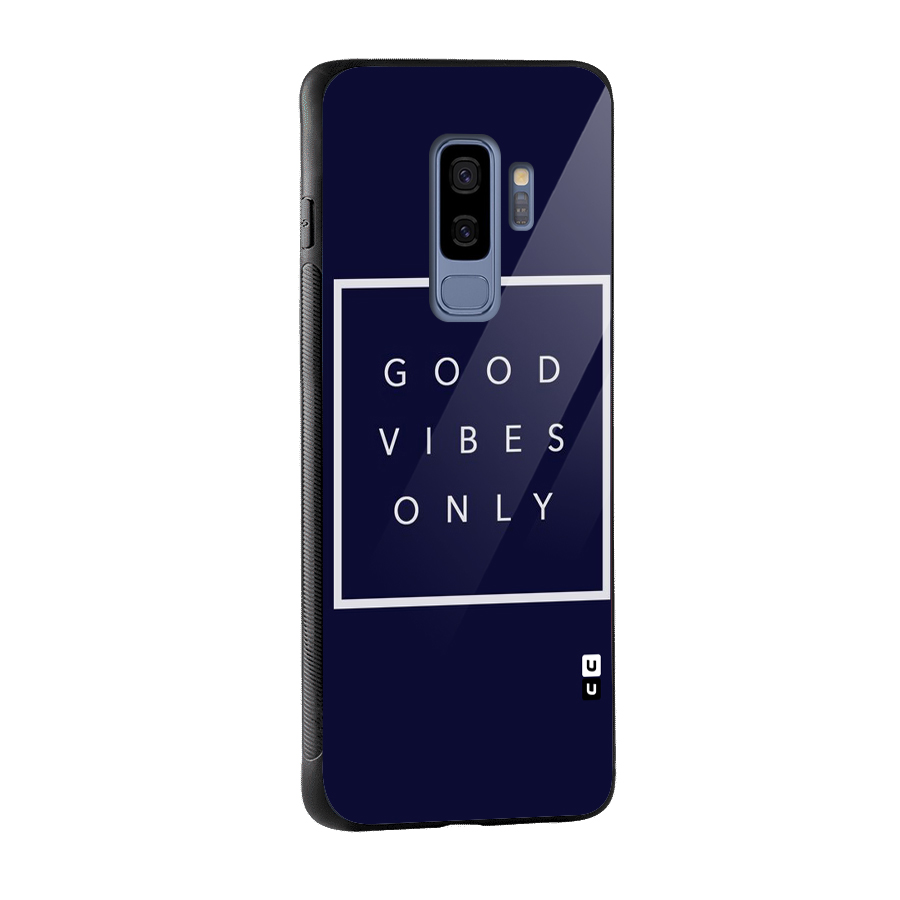Blue White Vibes Glass Back Case for Galaxy S9 Plus