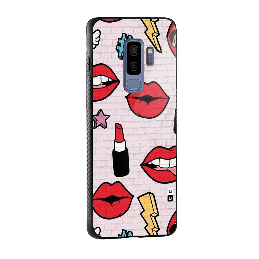 Bold Red Glass Back Case for Galaxy S9 Plus