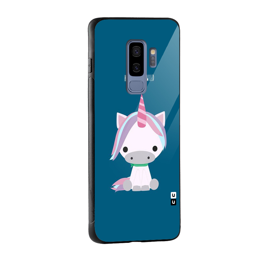 Born Wild Unicorn Glass Back Case for Galaxy S9 Plus