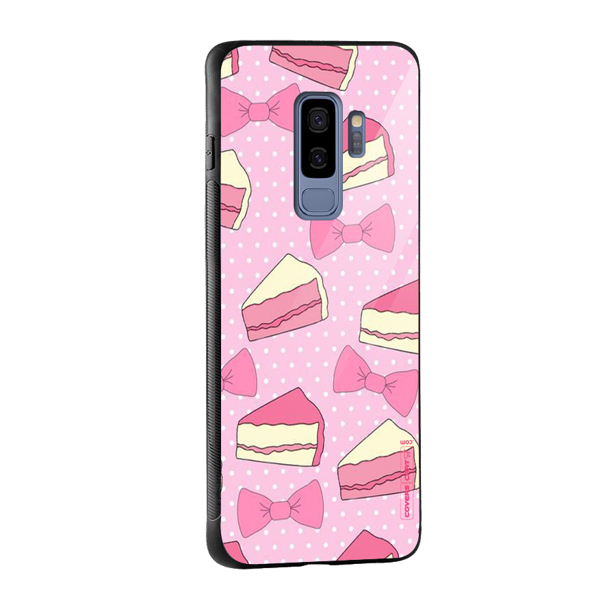 Bow Cake Glass Back Case for Galaxy S9 Plus