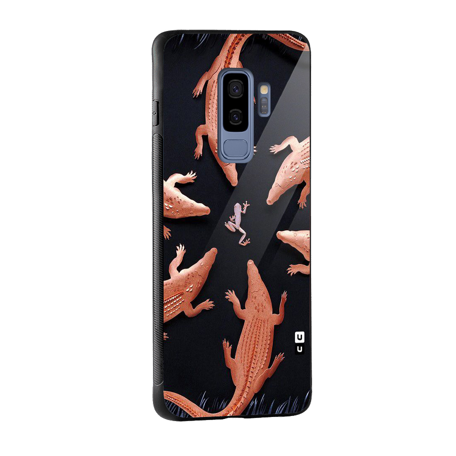 Brave Frog Glass Back Case for Galaxy S9 Plus