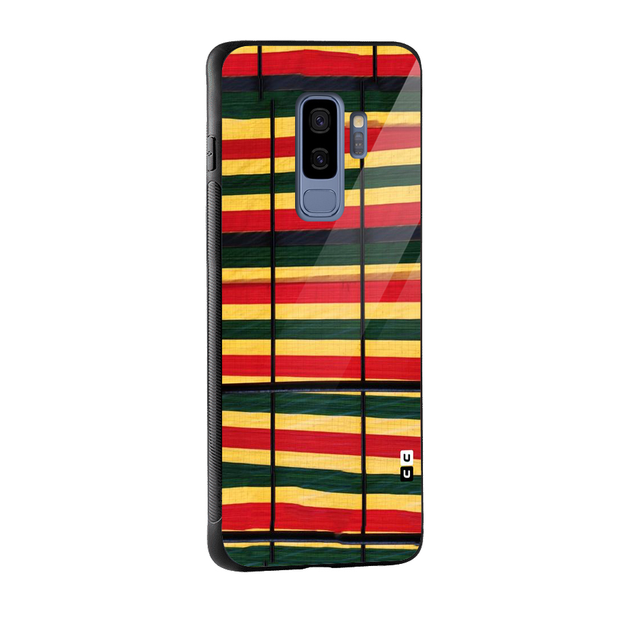 Bright Colors Lines Glass Back Case for Galaxy S9 Plus