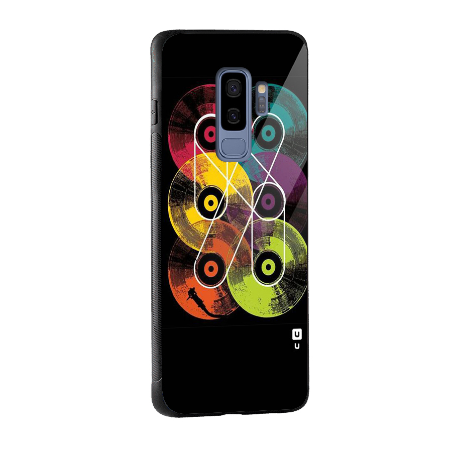CD Tapes Glass Back Case for Galaxy S9 Plus