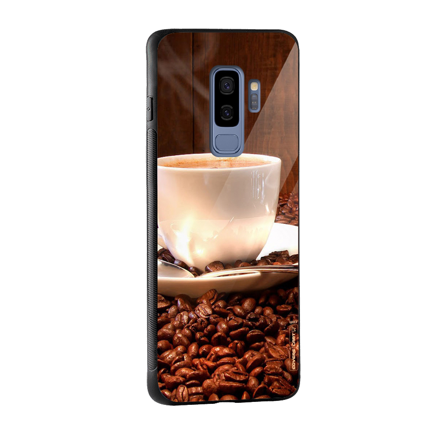 Caffeine Beans Glass Back Case for Galaxy S9 Plus